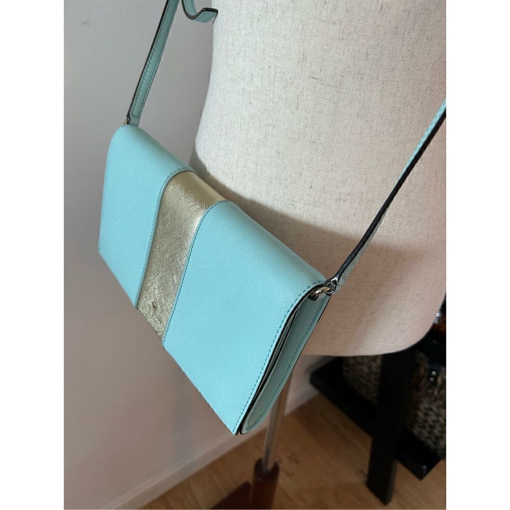 Kate Spade Teal AND gold crossbody bag